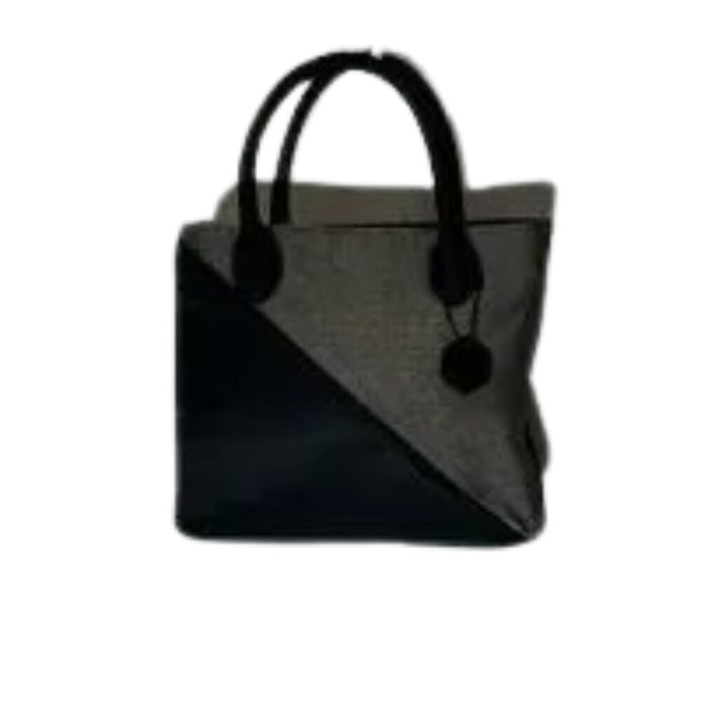 Etienne Aigner Black and Tan Crossbody Handbag